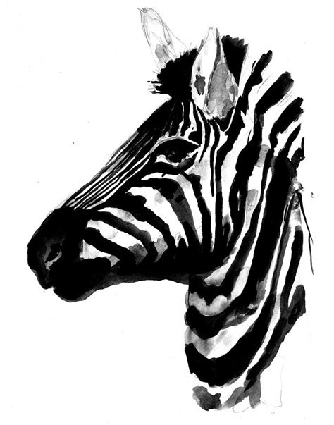 Zebra Painting By Lauren Carlson Walcott Art