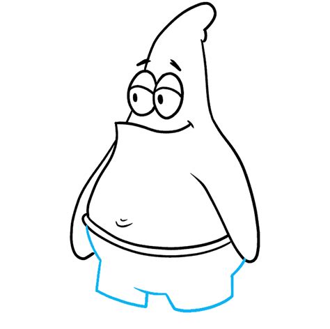 How To Draw Patrick Star From Spongebob Squarepants Really Easy