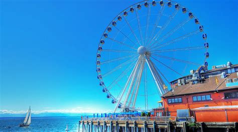 Seattle Great Wheel Seattle And Sound