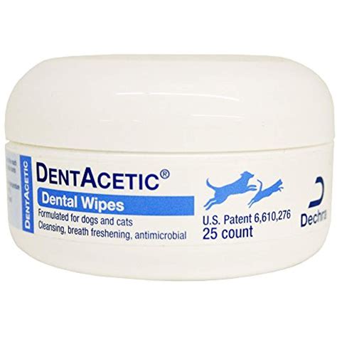 Dechratopical Dentacetic Dental Wipes For Dogs And Cats 25ct