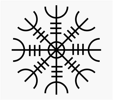 Aegishjàlmr Norse Symbol Of Protection Hd Png Download Transparent