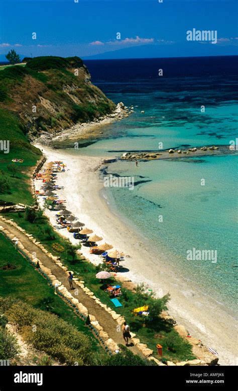 Griechenland Chalkidiki Kassandra Sani Strand Des Hotel Sani Beach