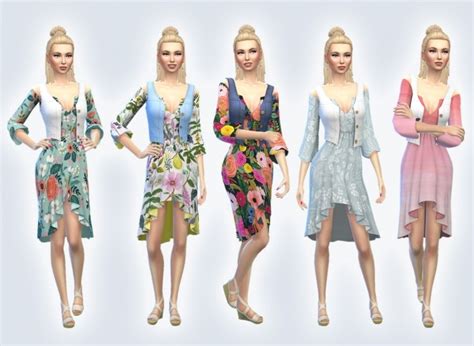 Rpc Boho Dress At Simplistic The Sims 4 Catalog