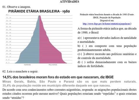 Identifique Uma Caracter Stica Da Distribui O Espacial Da Popula O Brasileira Edulearn