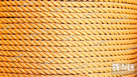 Brown Rope In Big Round Reel Stock Photo Picture And Low Budget