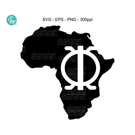 Adinkra Symbols Africa Map Svg Cut Files Wawa Aba Etsy India