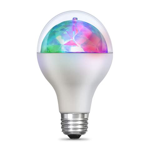 Feit Electric A19 Led Color Changing Disco Party Light Bulb Rgbw Multi