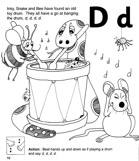 Teach Child How To Read Jolly Phonics Letter D Story