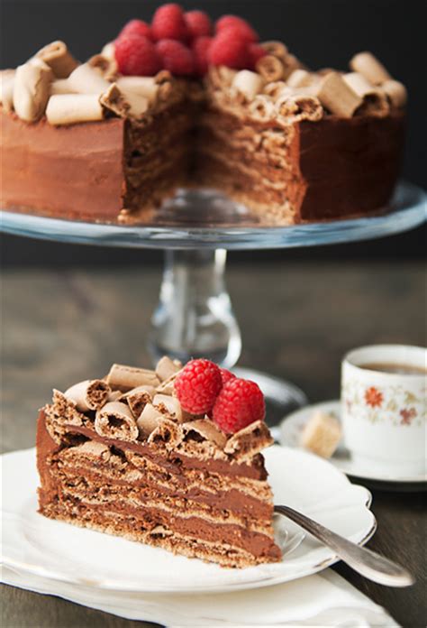 Layer up the 2 meringue discs with the mousse and daquoise then place into the freezer or blast chiller to set. the concorde chocolate meringue mousse cake recipe | use ...