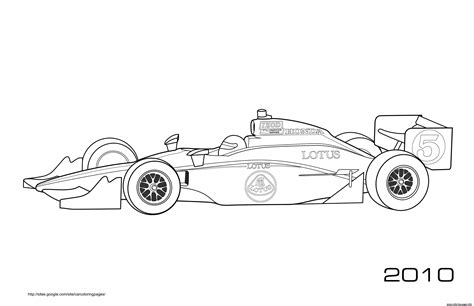 Thousands of printable coloring pages, for kids and adults! F1 Honda Lotus 2010 Coloring Pages Printable
