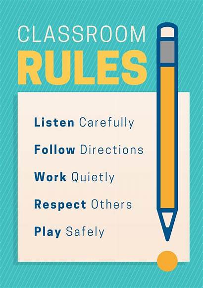 Classroom Poster Rules Canva Templates Clase Normas