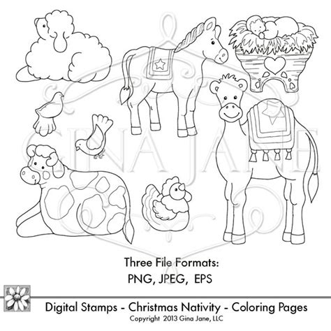 Nativity Animals Coloring Pages At Free Printable