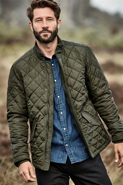 Quilted Jacket Outfit Green Jacket Outfit Quilted Jacket Men Jacket