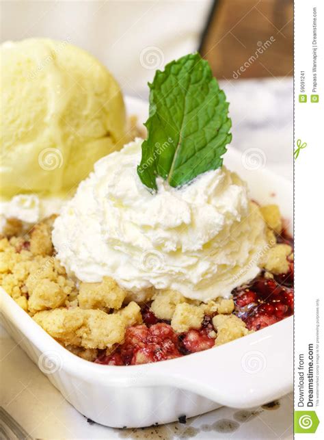 Blueberry Crumble Stock Image Image Of Blackberry Berry