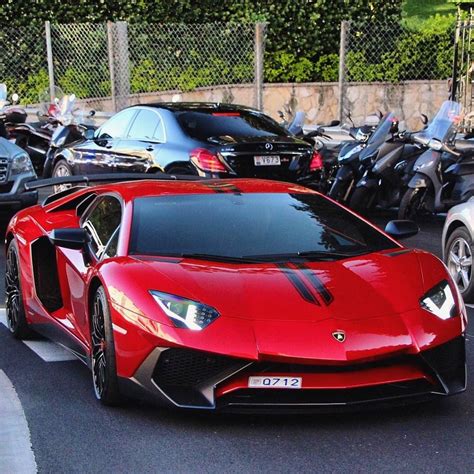 Red Lamborghini Aventador Sv Ferrari 458 Lamborghini Aventador Super