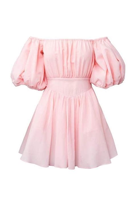 Pink Puff Sleeves Short Homecoming Dress Cr 13531 Casual Dresses Pretty Dresses Clothes