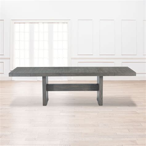 If you can afford it, real wood like acacia and oak make great dining furniture. Malibu Rectangular Wood Top Table - Gray | Value City ...