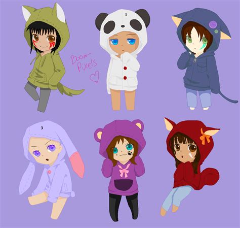 Chibi Hoodies Collab Read Description By Xaiossilverstorm21 On