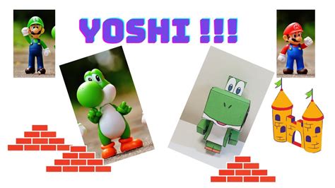 Crafts For Kids Yoshi Super Mario Paper Toy For Kids Kidstvtees