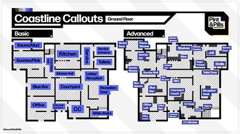 Community Made Callout Map For The First Floor Of Coastline Second