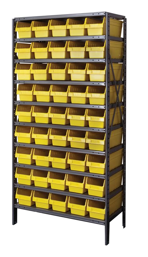 These plastic bin shelving units sit mounted on 4 swivel casters for total maneuverability and. Plastic Bin Shelving - DISCONTINUED by Hallowell