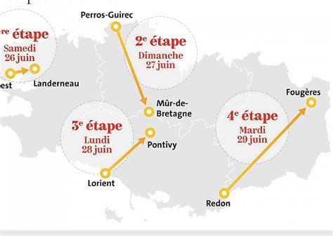 En 2021, le tour de france retrouvera ses chères terres bretonnes qu'il affectionne tant. Carte Tour De France 2021 Parcours Détaillé - stolight