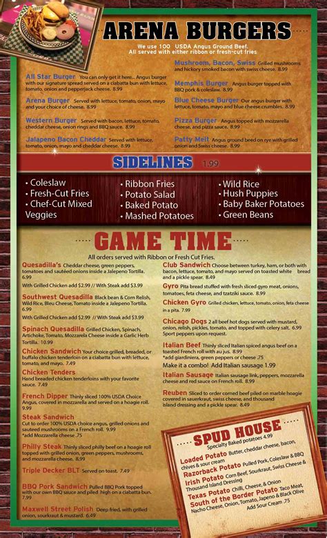 Sportspage bar & grille was established in 2003 at 14245 midlothian turnpike. Arena Sports Bar and Grill Menu - Urbanspoon/Zomato