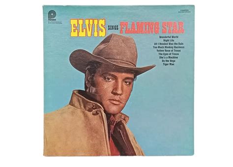 Rare 1969 Elvis Sings Flaming Star Vinyl Record Live And Online