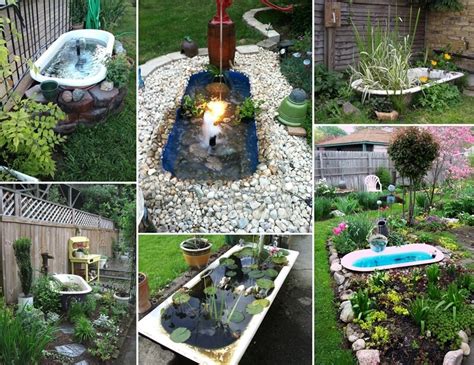 Got old tires that have no use for you now? A Bathtub Pond in Your Garden Will be Just Great