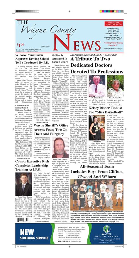 Wayne County News 02-29-12 by Chester County Independent - Issuu