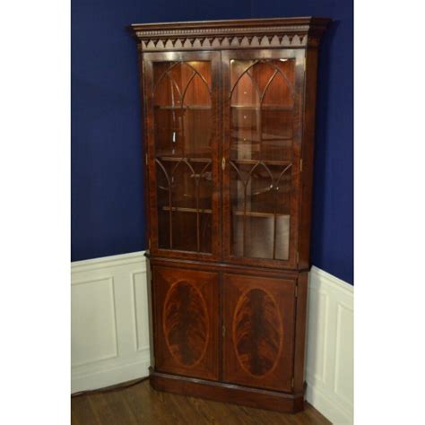 Boasting superior designs and unparalleled style, these corner bath cabinet leave no stoned unturned to enhance the appearance of your entire home. Leighton Hall Furniture Lighted Corner China Cabinet ...
