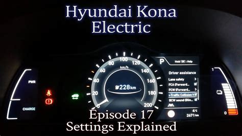 Hyundai Kona Electric Ep 17 Settings Explained Youtube