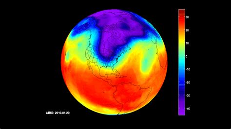 Heres What The Polar Vortex Looks Like From Nasas Heat Mapping Satellite