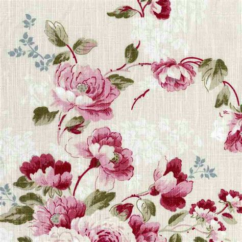 vintage peony fabric peony fabric rose cottage linen fabric