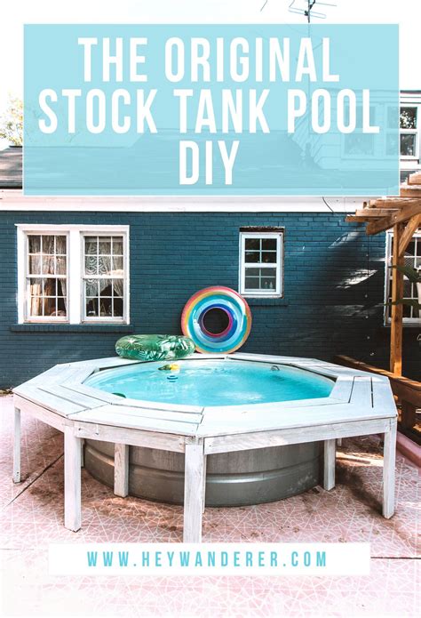 Everything was purchased at home depot and cost about $50. DIY Stock Tank Pool: Everything You Need To Know | Stock tank pool, Stock tank, Above ground ...