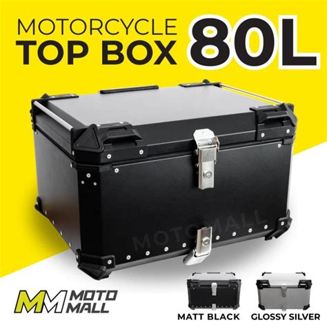 Motorcycle Aluminium Top Box 80l Motorcycles Motorcycle Accessories