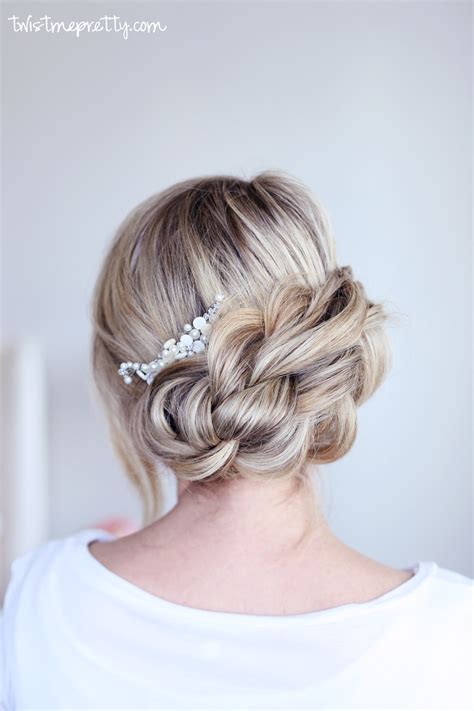 Easy Braided Updo Twist Me Pretty