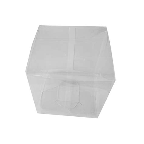 10x10x10cm Square Clear Pvc Box Top Party Supplies Hoppers Crossing