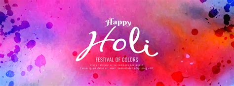 Happy Holi Beautiful Decorative Banner Design 343451 Vector Art At Vecteezy