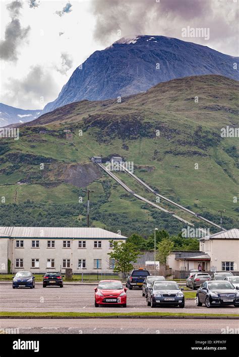 View Of Mountain Ben Nevis From Outskirts Of Fort William Scotland