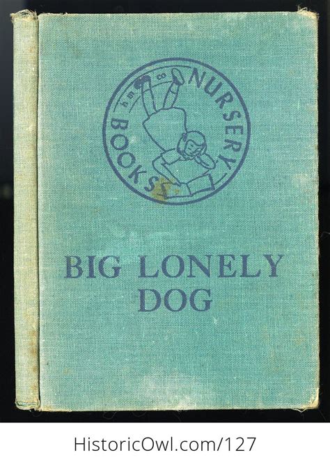 Vintage Illustrated Childrens Book Big Lonely Dog By Leonore Harris
