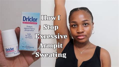 How I Stop Excessive Armpit Sweating Using Driclor Underarm Hair