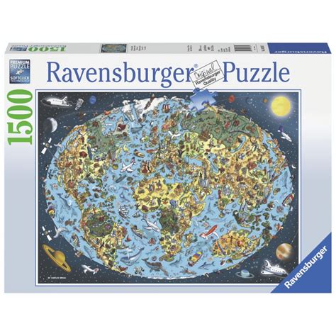 33 x 23 <br> ages 10+. Ravensburger Puzzle 1500 Piece Cartoon Earth | Toys ...