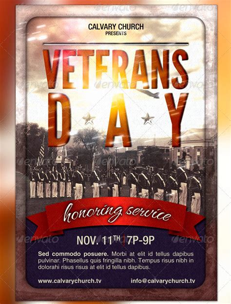 Veterans Day Flyer Templates Graphicmule