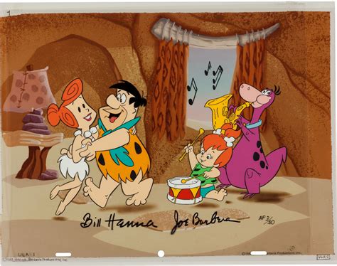 The Flintstones Publicity Cel Hanna Barbera Flintston