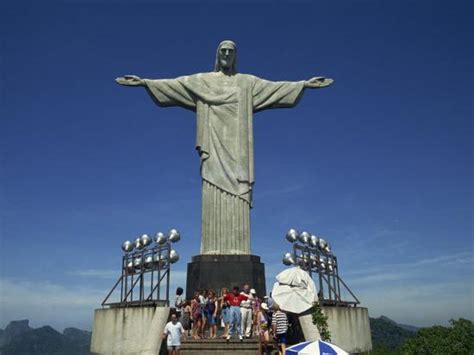 Christ The Redeemer Statue Corcovado Mountain Rio De