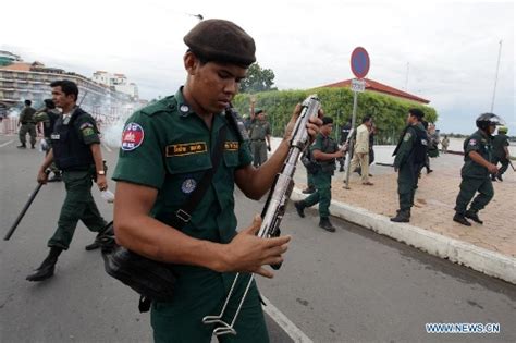 cambodian police disperse opposition protesters in phnom penh global times