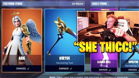 Tfue Buys New Ark Skin And Virtue Pickaxe Fortnite Br Moments