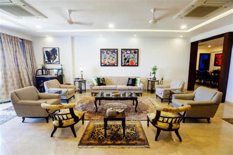 The Khanna Residence Indien Salon Chennai Par Vibrant Spaces