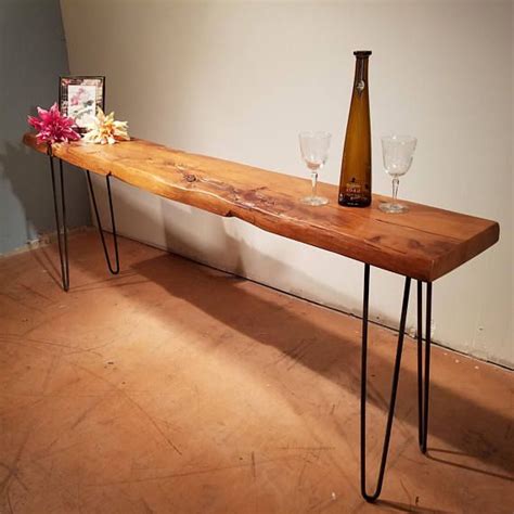 Hairpin Leg Reclaimed Wood Console Table Sofa Table Entry Hall Entry